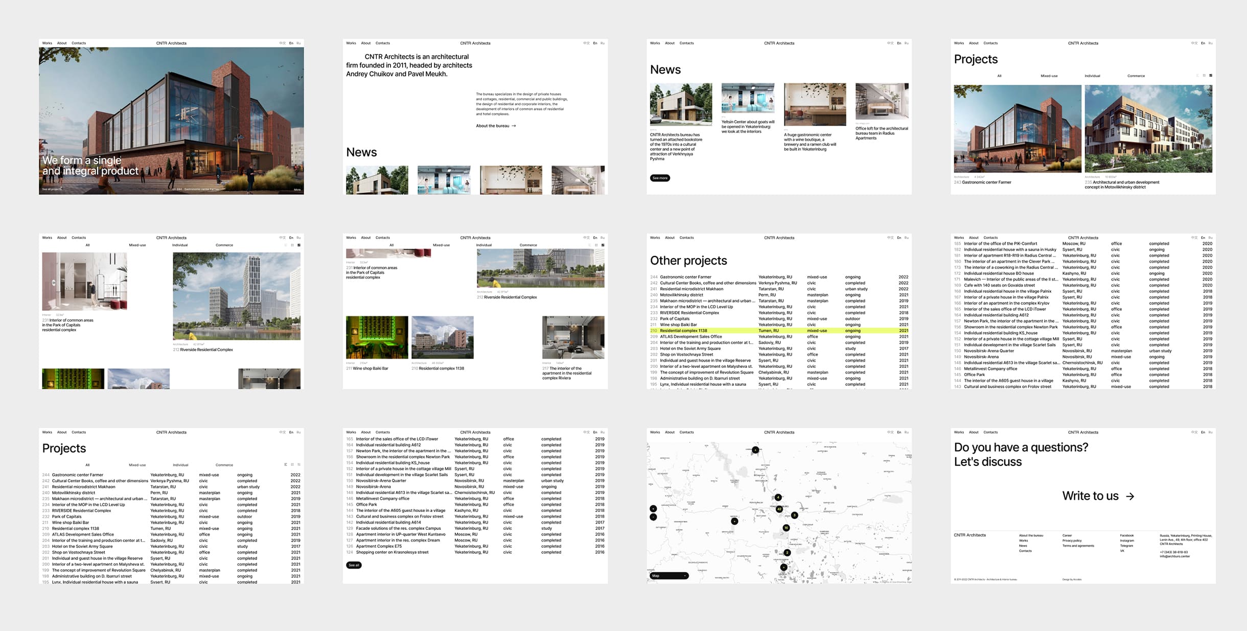 CNTR Architects site