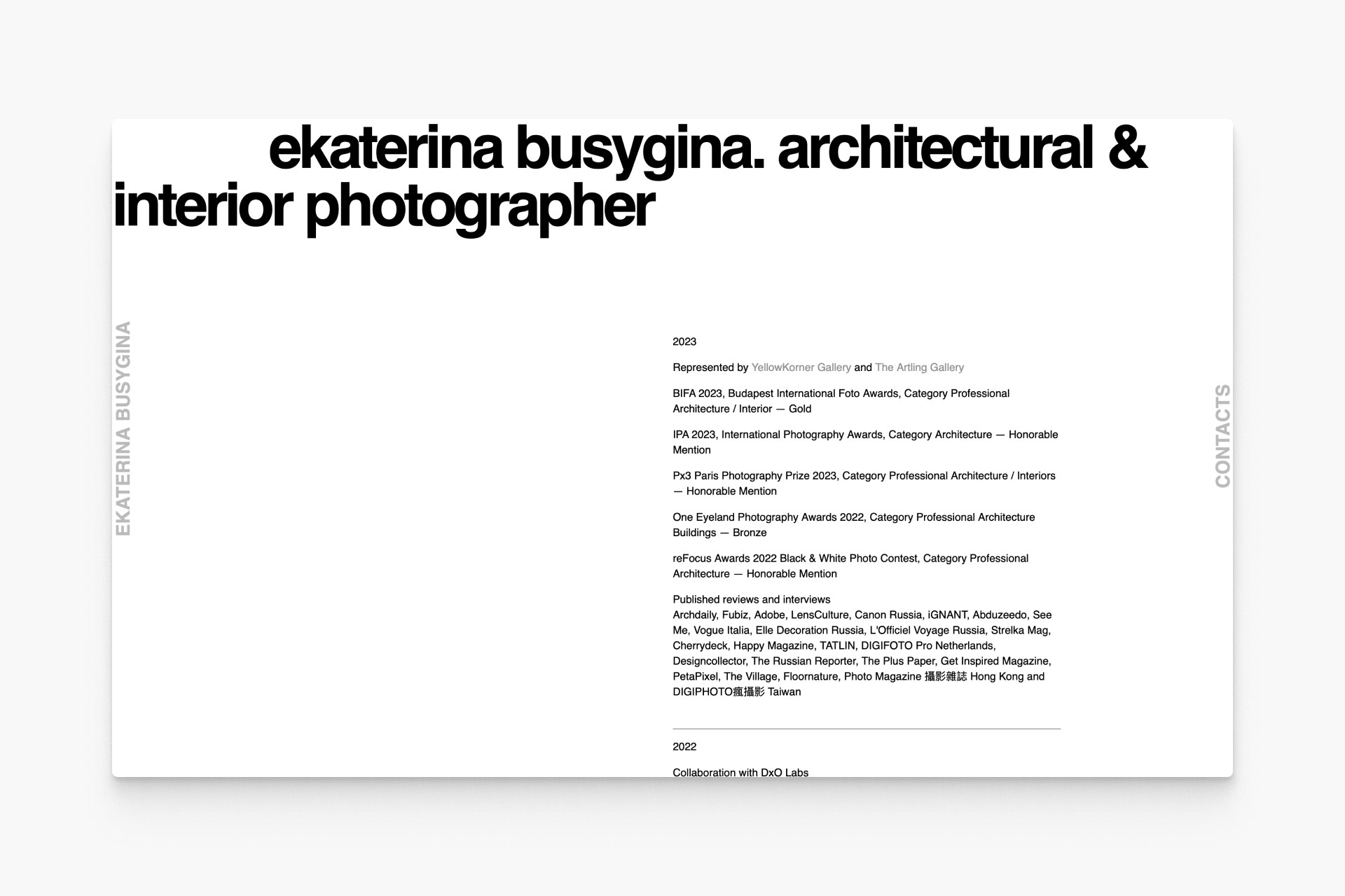 Ekaterina Busygina site